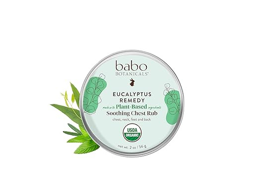 Babo Botanicals Eucalyptus Remedy Soothing Chest Rub - USDA Organic - Calming relief with eucalyp... | Amazon (US)