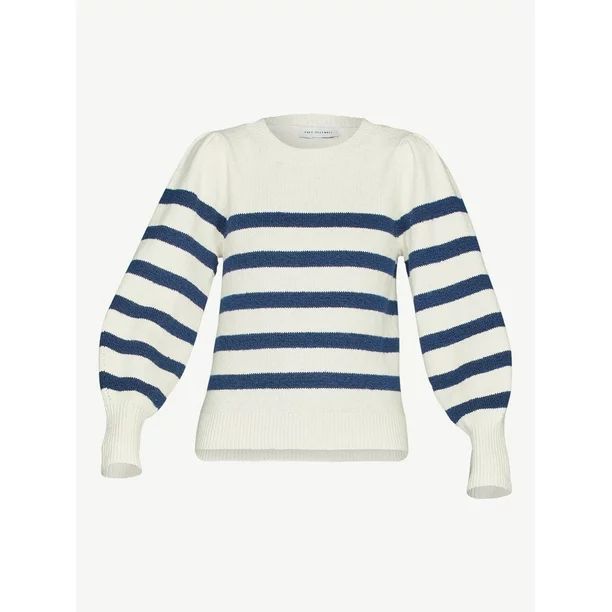 Free Assembly Women's Puff Shoulder Sweater - Walmart.com | Walmart (US)