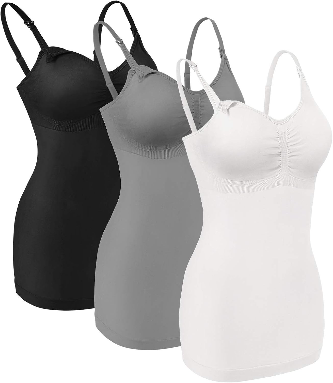 Angelhood Maternity Nursing Tank Tops for Breastfeeding,Womens Nursing Maternity Cami Built in Br... | Amazon (US)