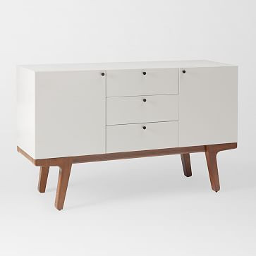 Modern Media Console (53") - White | West Elm (US)