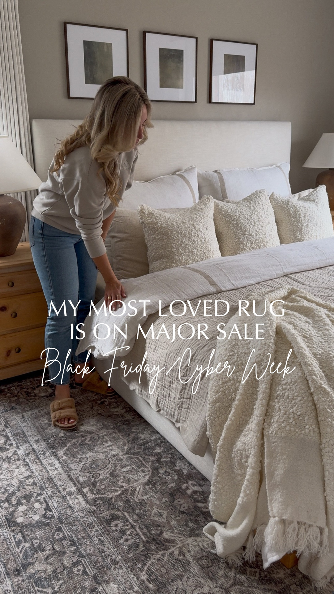 MY MOST LOVED RUG IS ON MAJOR SALE🙌🏼

On sale for Black Friday and Cyber week! I get asked about this rug daily and I have to say if it has been on your list, now is the time to grab it. This deal is so good and I promise you won’t be disappointed, it is even better in person. It is low pile and oh soooo soft. Kid and pet friendly, perfect for high traffic areas. It is neutral, cozy and will add so much warmth to any space👌🏼

#bedroom #bedroomrug #vintagerug #rug #onsale #blackfriday #cyberweek

#LTKSaleAlert #LTKHome #LTKCyberWeek