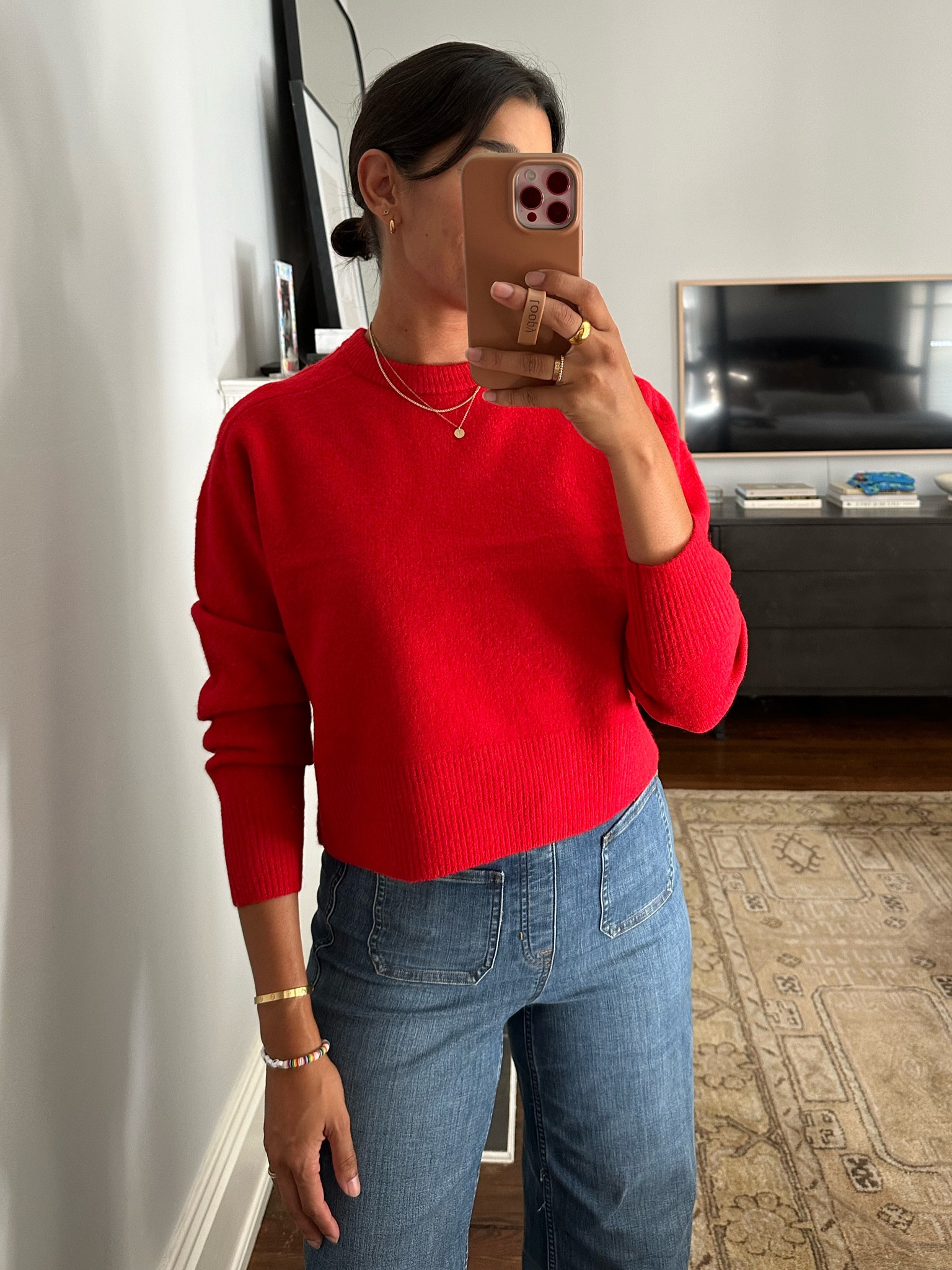 Cutest crewneck sweater that is Uber soft. Runs roomy - I sized down to an xsmall  

#LTKSeasonal #LTKFindsUnder50 #LTKStyleTip