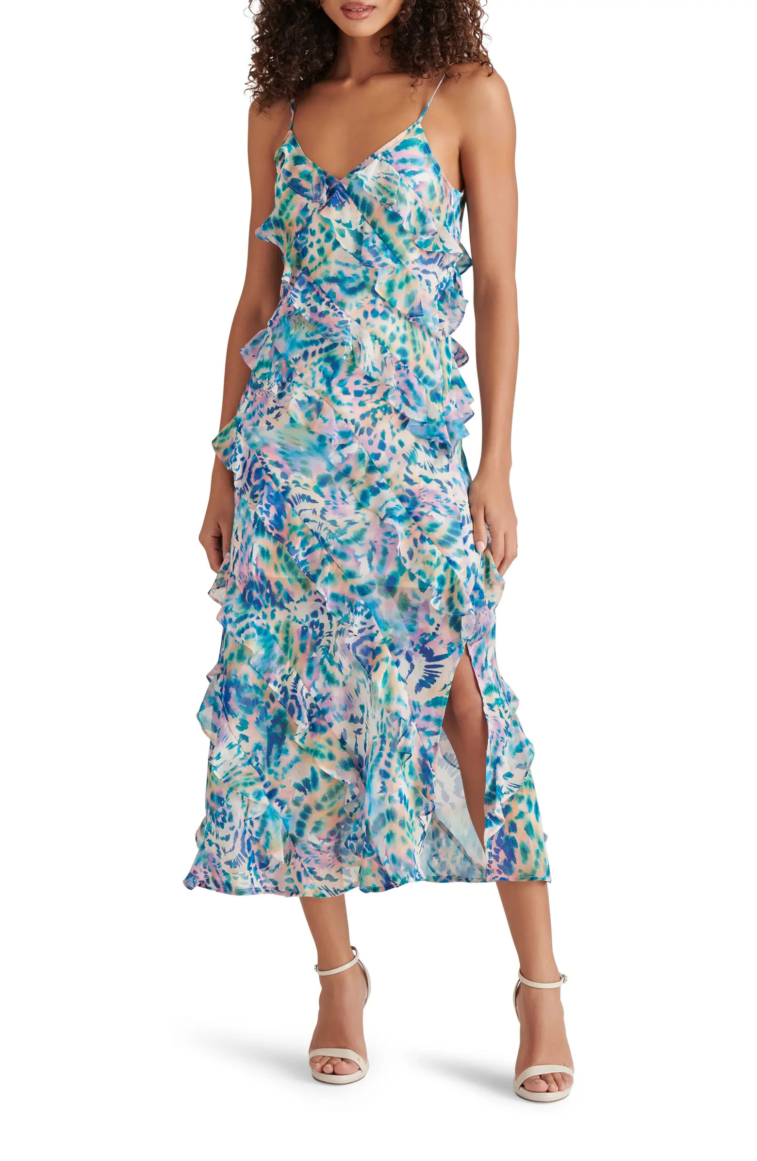 Dion Tiered Ruffle Maxi Slipdress | Nordstrom
