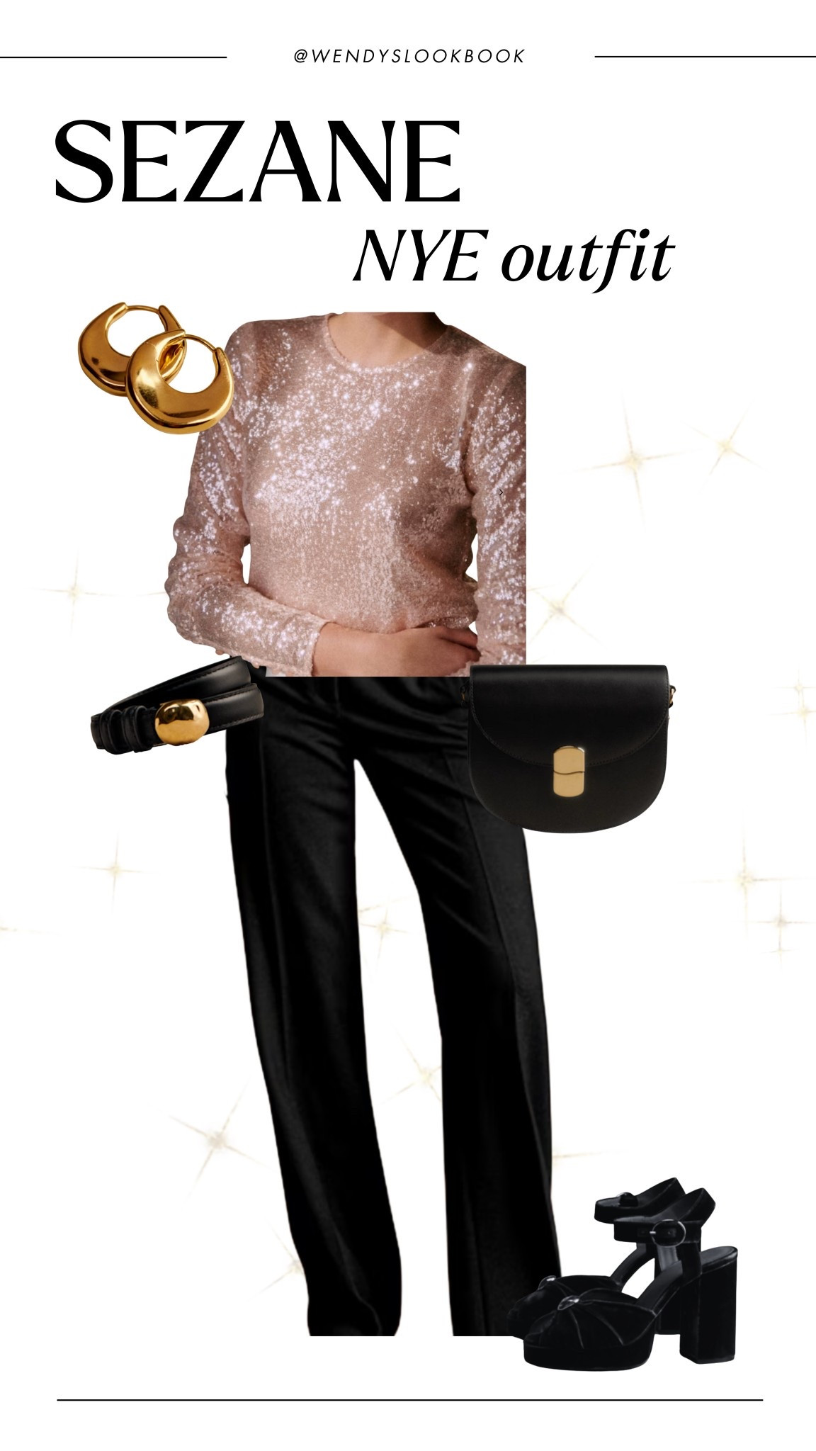 NYE outfit inspiration from Sezane. They have so many sparkly options - but this outfit really stood out to me! 

#LTKU #LTKHoliday #LTKootd