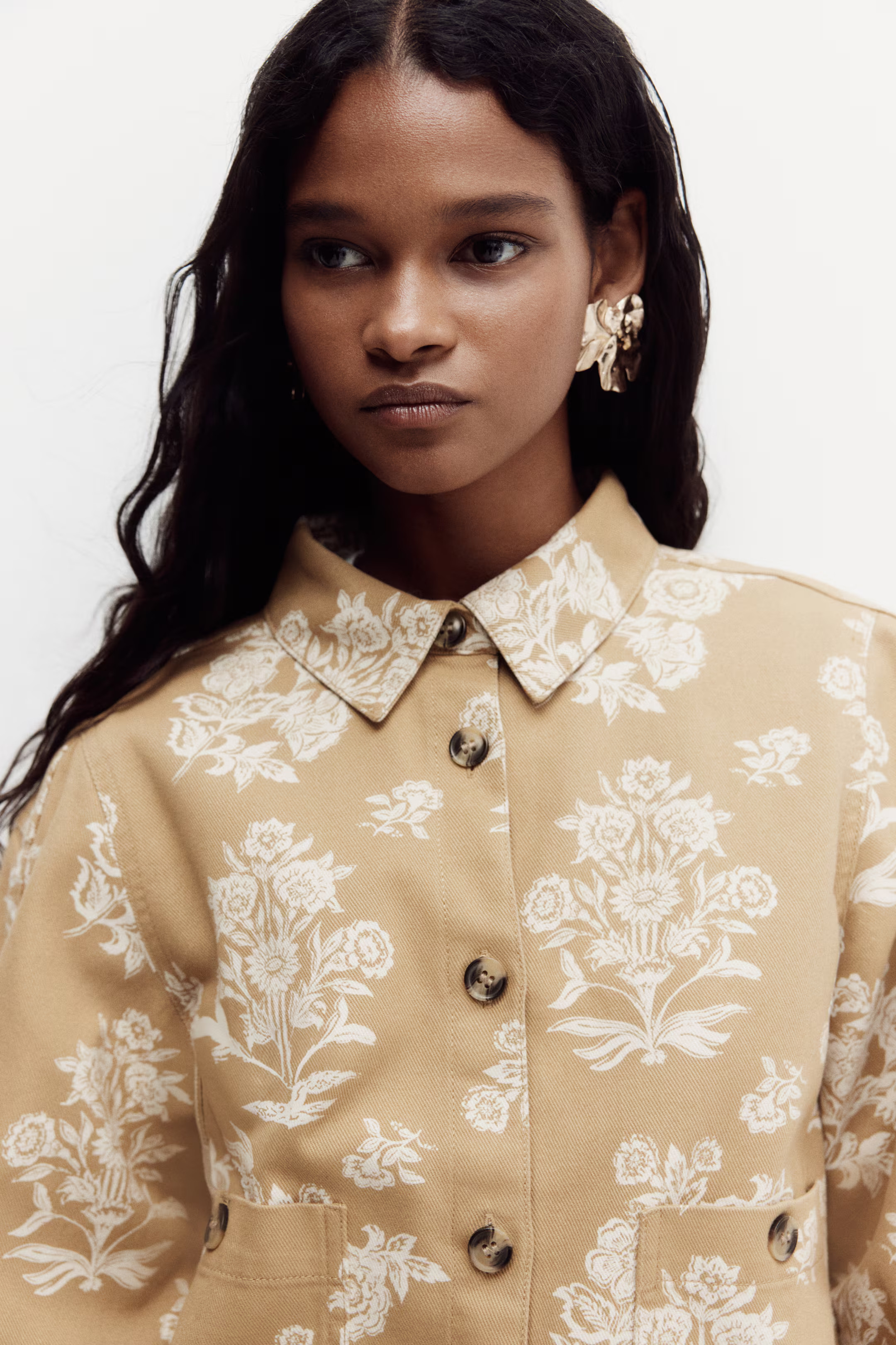 Cotton Twill Utility Shirt | H&M (US + CA)