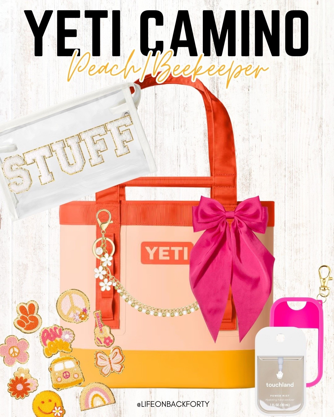 Yeti Camino Peach/Beekeeper Accessories - Retro Edition

#LTKStyleTip #LTKFamily #LTKTravel