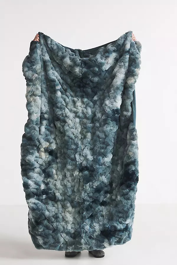 Luxe Faux Fur Throw Blanket | Anthropologie (US)