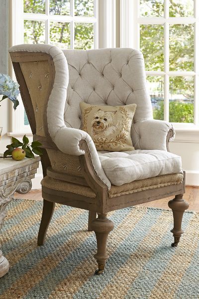 Fontaine Wingback Chair | Soft Surroundings