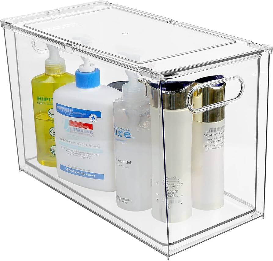 shopwithgreen Refrigerator Organizer Bins with Pull-out Drawer, Drawable Clear Fridge Drawer Orga... | Amazon (US)