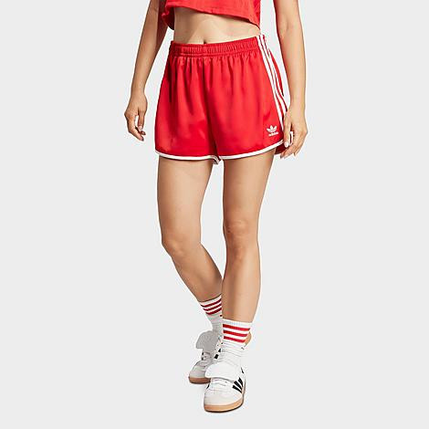 adidas Women's Originals adicolor 3-Stripes Sprinter Shorts in Better Scarlet Size: 2XL | Finish Line (US)