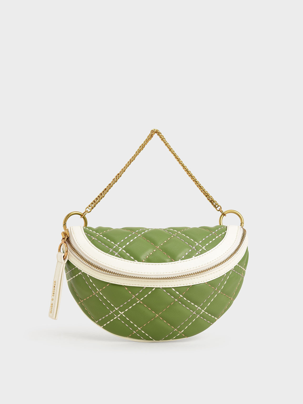 Half-Moon Crossbody Bag
 - Green | Charles & Keith US