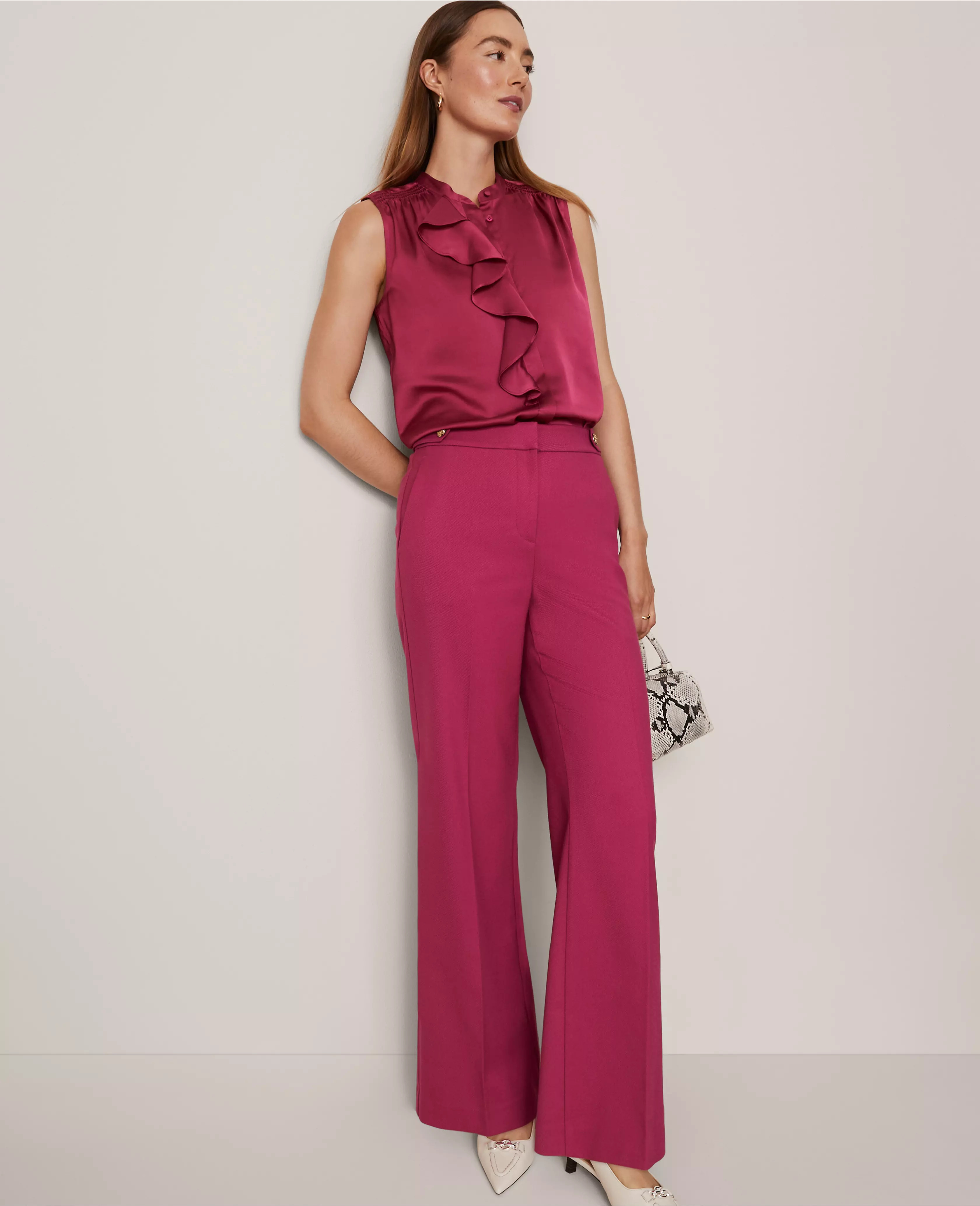 The Tailored Wide-Leg Trouser | Ann Taylor