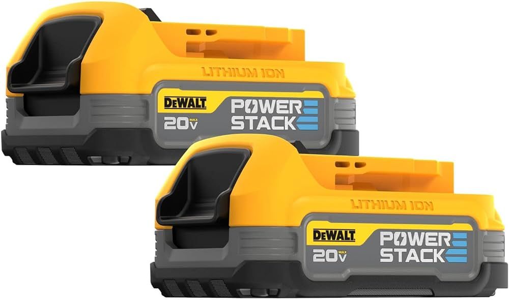 DEWALT 20V MAX* POWERSTACK™ Compact Battery, 2 Pack (DCBP034-2) | Amazon (US)