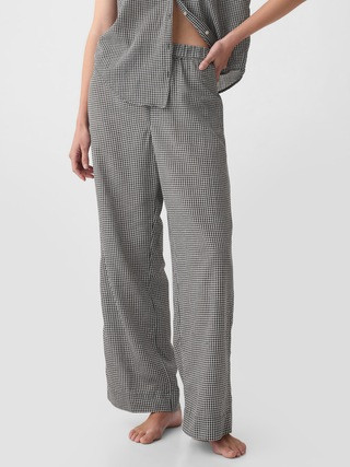 Crinkle Gauze Wide-Leg PJ Pants | Gap (US)