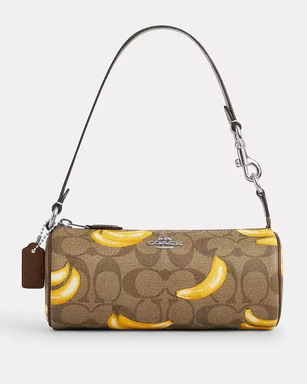 Nolita Barrel Bag In Signature Canvas With Banana Print | Coach Outlet US