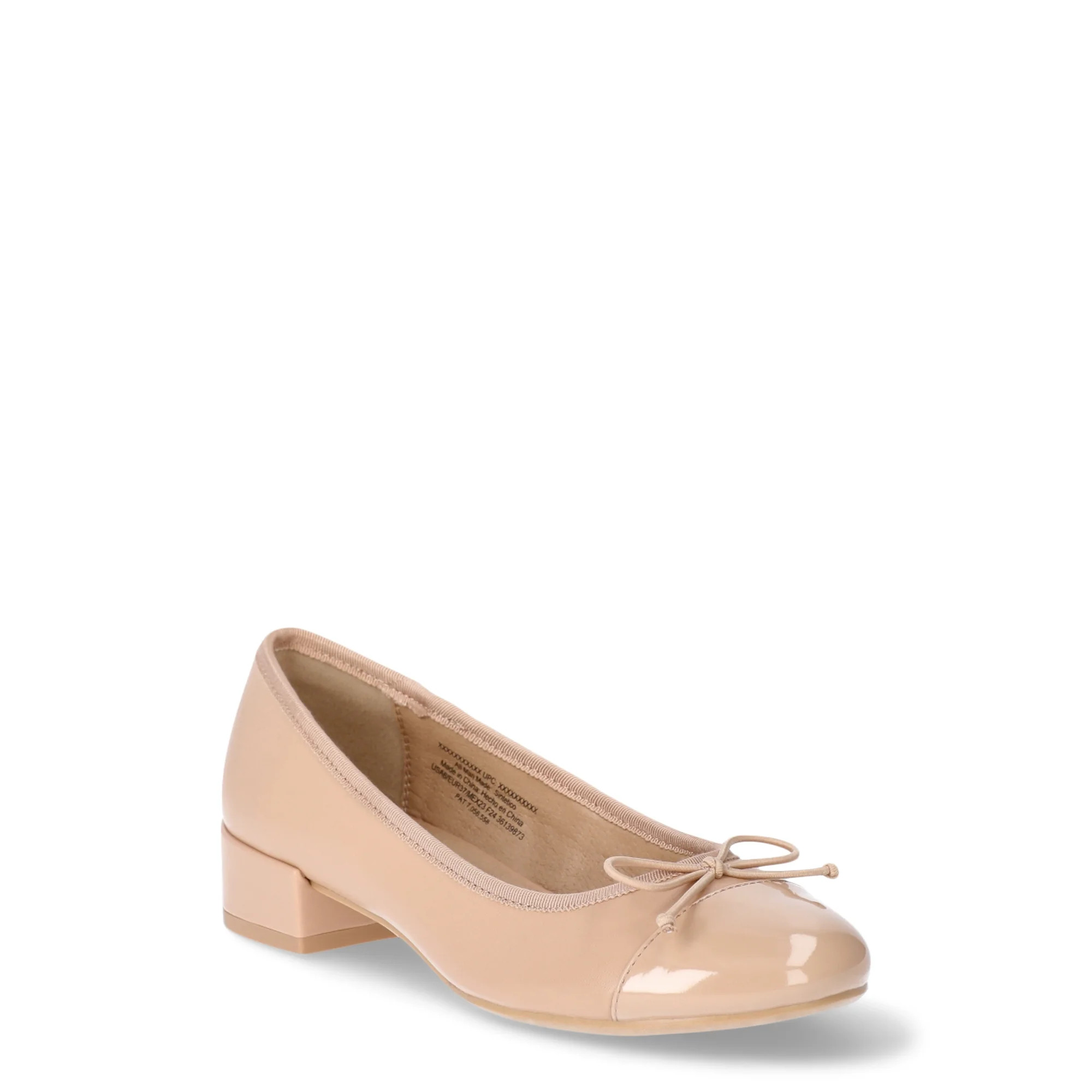 Time and Tru Women's Ballet Block Heel Pumps, Sizes 6-11 | Walmart (US)