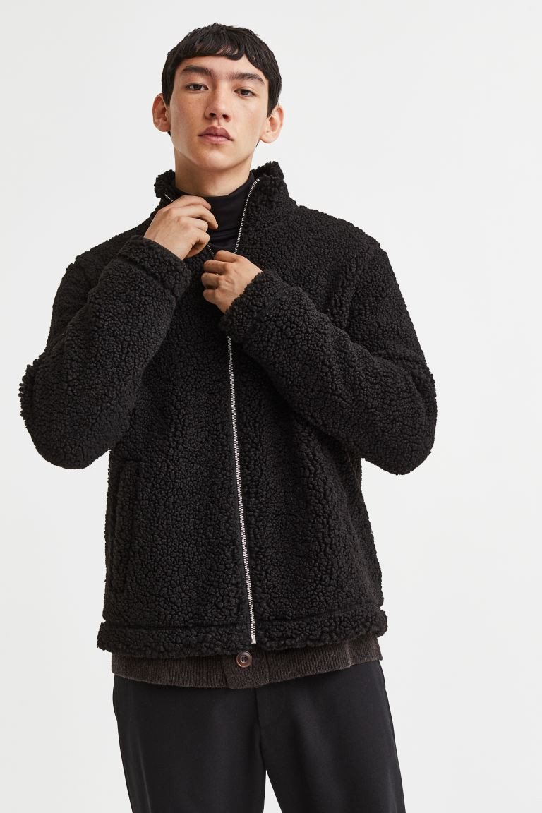 Regular Fit Teddy jacket | H&M (UK, MY, IN, SG, PH, TW, HK)