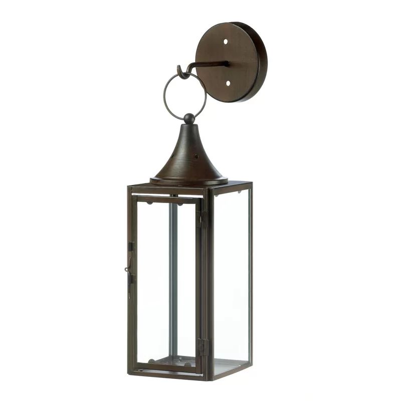 Gatehouse Hanging Iron and Glass Lantern | Wayfair Professional