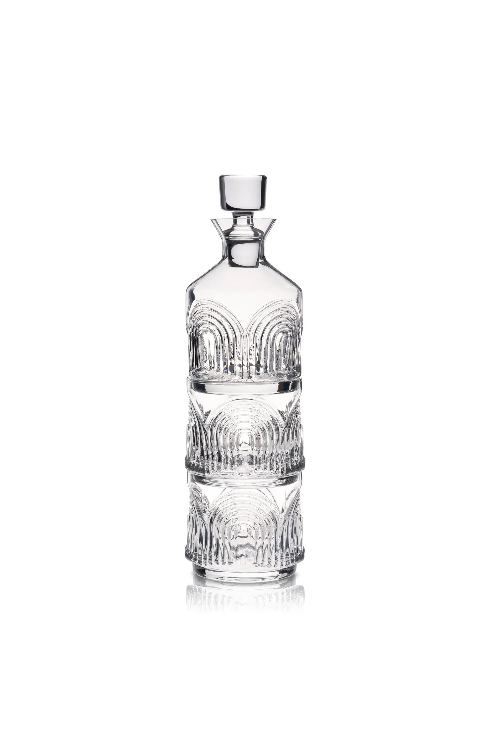 Viski Deco Beau 3-Piece Crystal Stacking Decanter | Nordstrom | Nordstrom