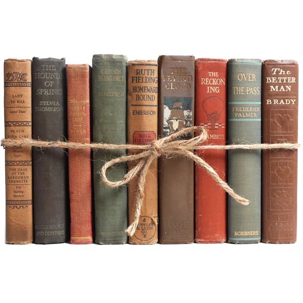 Brown and Tan Decorative Book Set | Wayfair North America