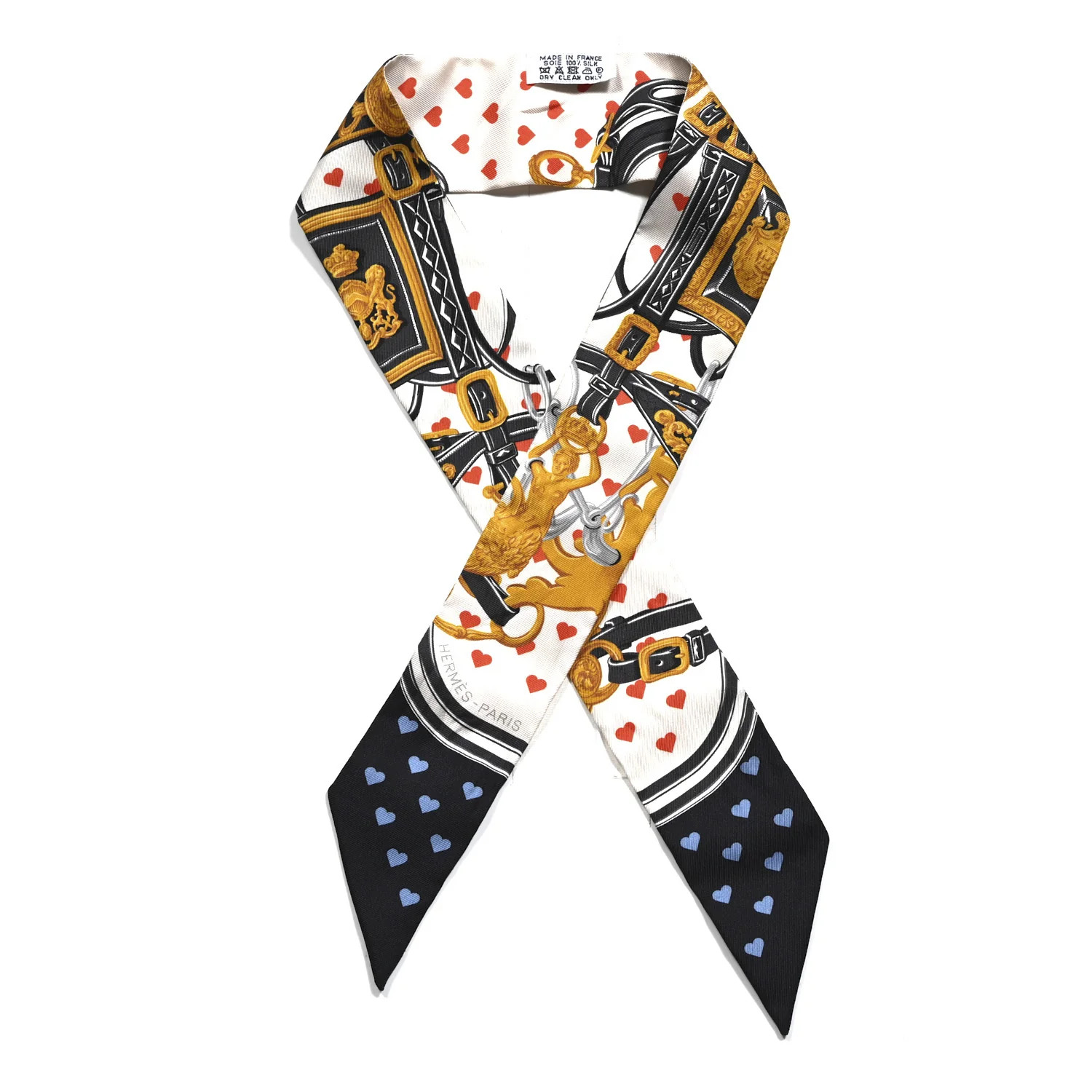 Silk Brides de Gala Love Twilly Creme Vieil Or Black | FASHIONPHILE (US)