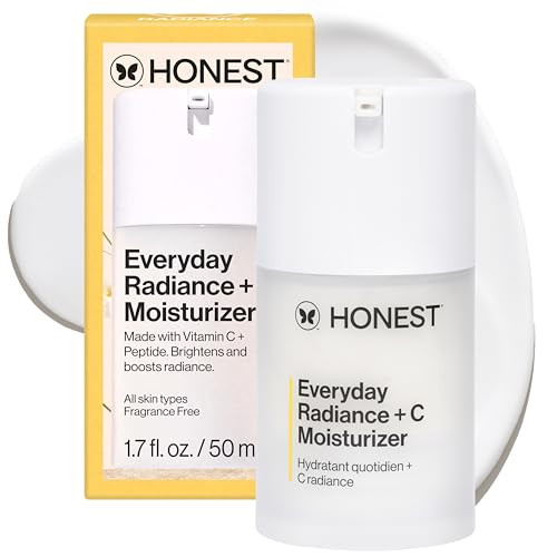 Honest Beauty Everyday Radiance Vitamin C Moisturizer, 1.7 fl oz | Brightens & Evens Skin Tone With Vitamin C, 1.7 Fl Oz. Vegan, Fragrance-Free. For Sensitive Skin. | Amazon (US)