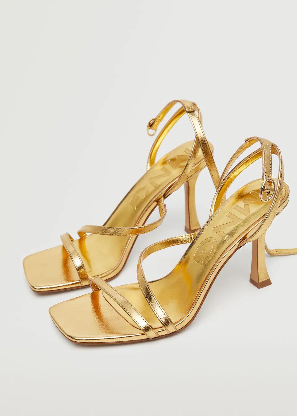 Strappy heeled sandals | MANGO (US)