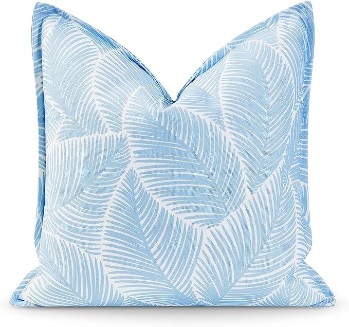 Hofdeco Premium Coastal Hampton Style Patio Indoor Outdoor Pillow Cover Only, 20"x20" Water Resis... | Amazon (US)