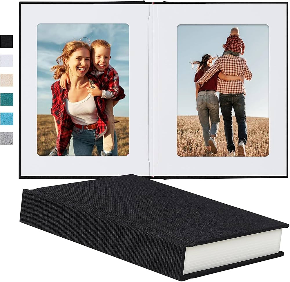 Pssoss Photo Album 5x7 with Writing Space Linen Cover 5x7 Photo Album Book Holds 30 Photos Ideal ... | Amazon (US)
