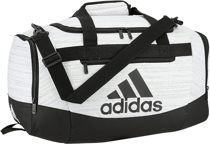 adidas Defender 4 Small Duffel Bag, Two Tone White/Black, 11.75"x20.5"x11" | Amazon (US)