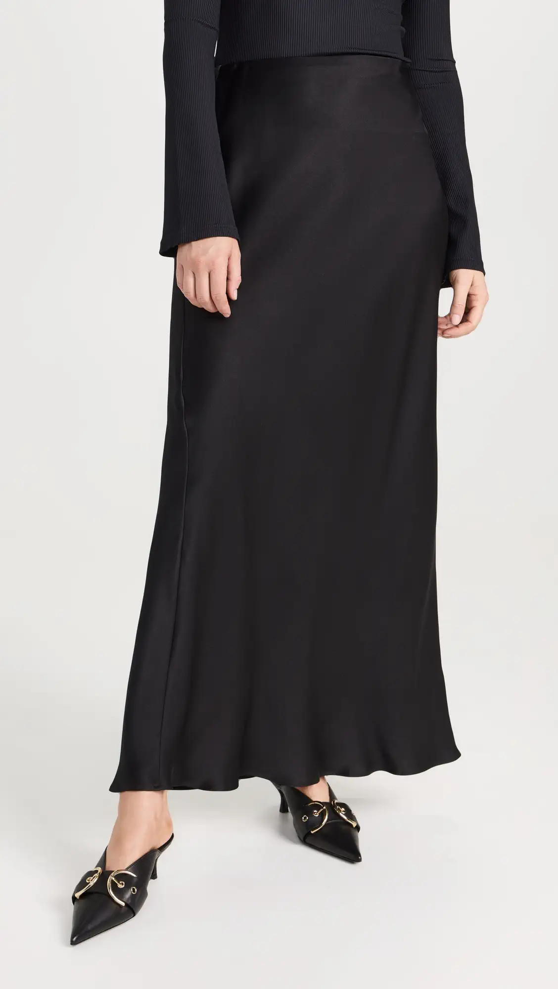 ANINE BING Bar Silk Maxi Skirt | Shopbop | Shopbop