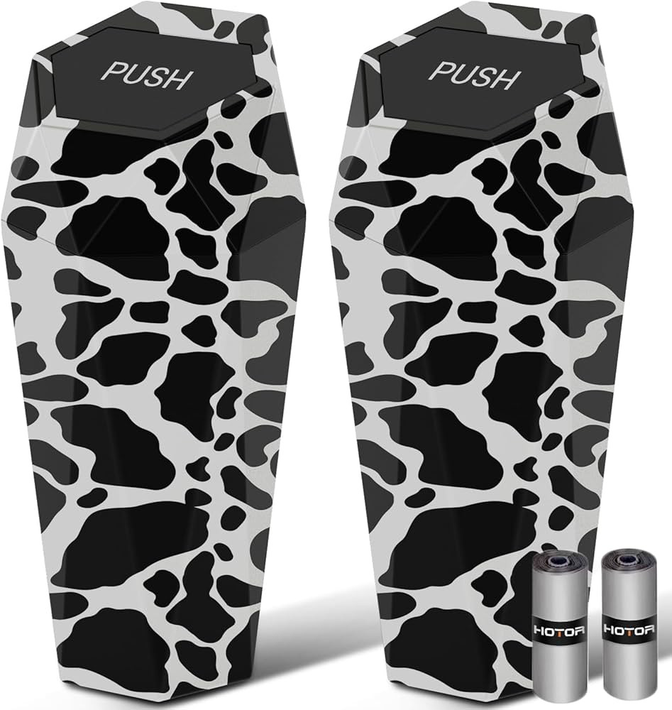 HOTOR Car Trash Can with Lid - 2 Pack, Mini Car Accessories for Interior, Leakproof Car Garbage C... | Amazon (US)