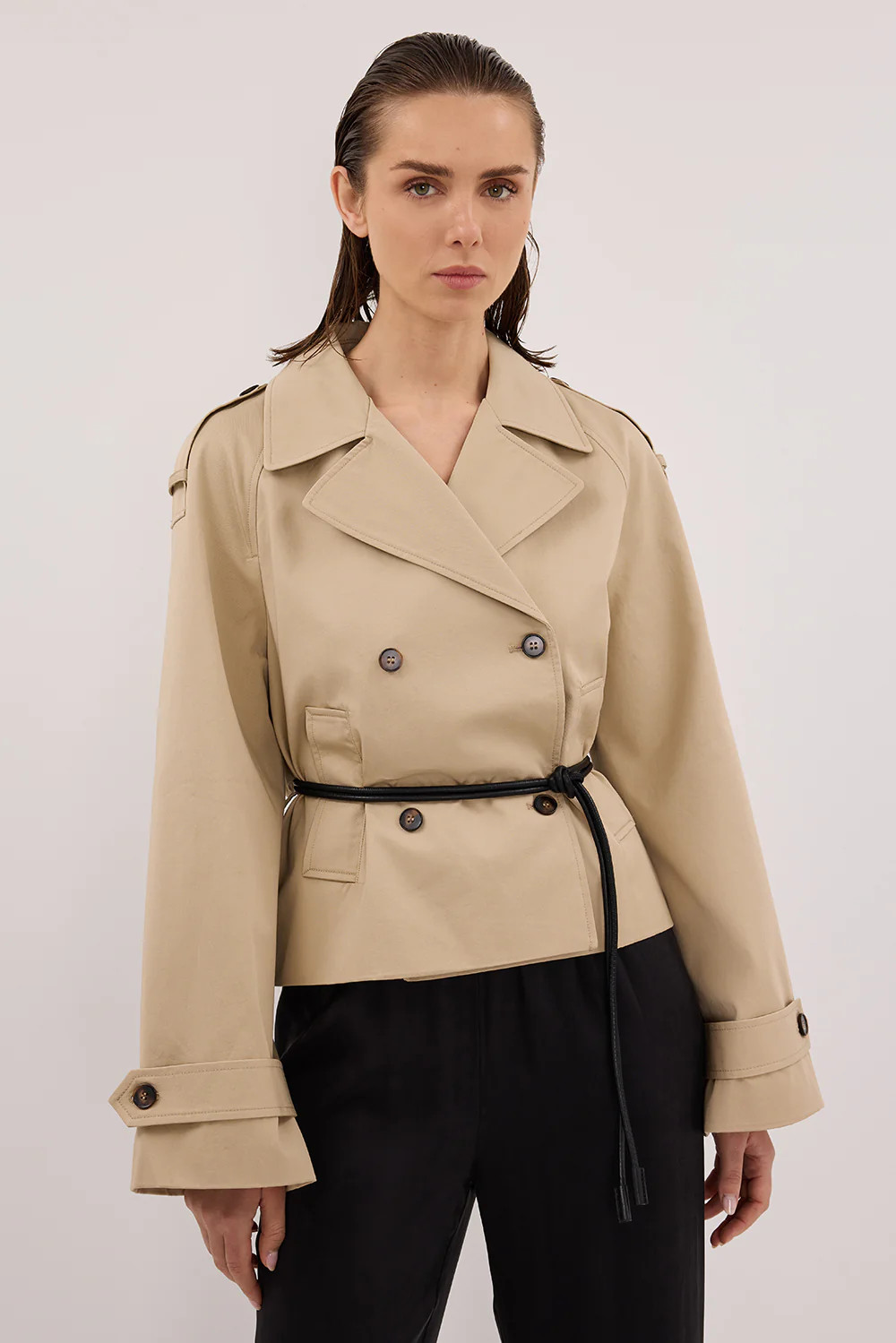 GABRIEL NATURAL CROPPED TRENCH | DISSH