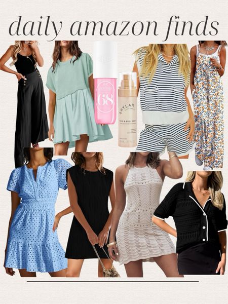 Daily Amazon finds, maxi dress, mini dress, two piece set, wide leg pants, jumpsuit, spring top, hair and body fragrance spray, spring outfits, casual outfits 

#LTKsalealert #LTKfindsunder50 #LTKstyletip