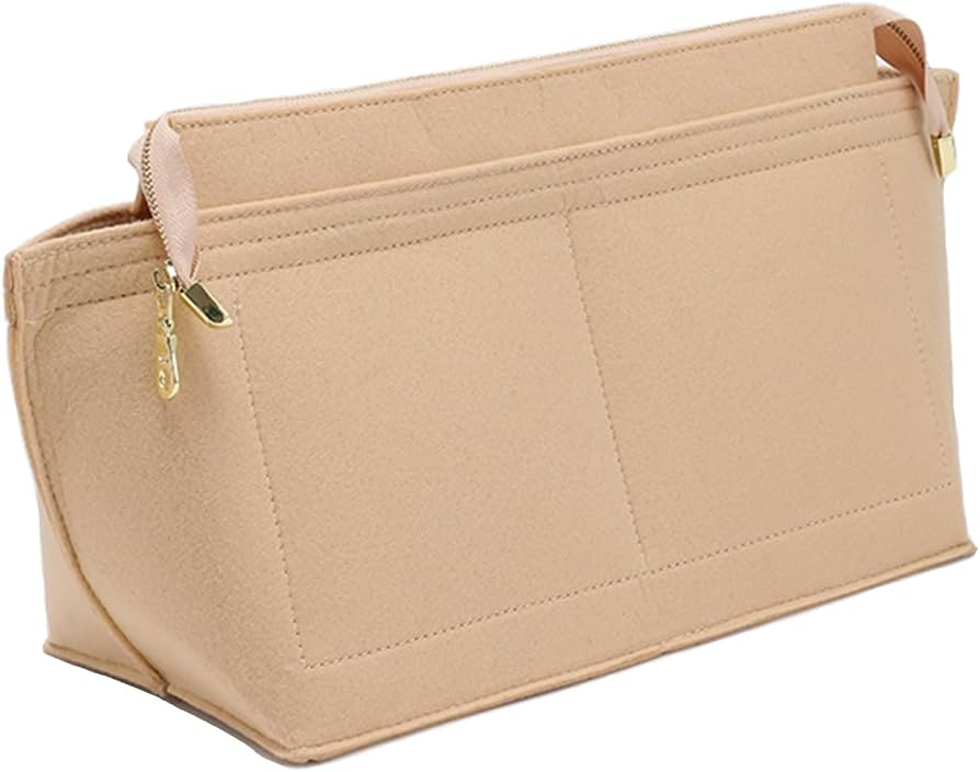 Purse Organizer Insert for Handbags, Felt Neverfull MM Organizer Insert with Cover, Tote Bag Orga... | Amazon (US)