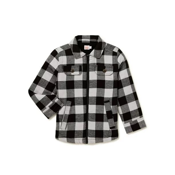 Wonder Nation Boys Shirt Jacket, Sizes 4-18 & Husky - Walmart.com | Walmart (US)