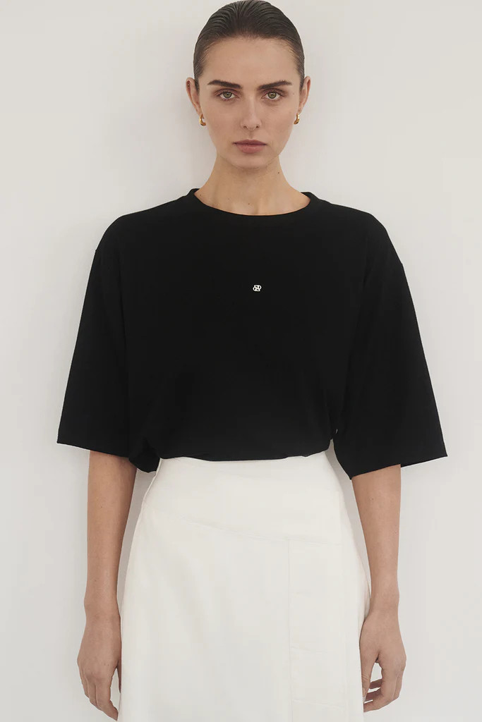 CHANCE BLACK SIGNATURE COTTON TEE | DISSH