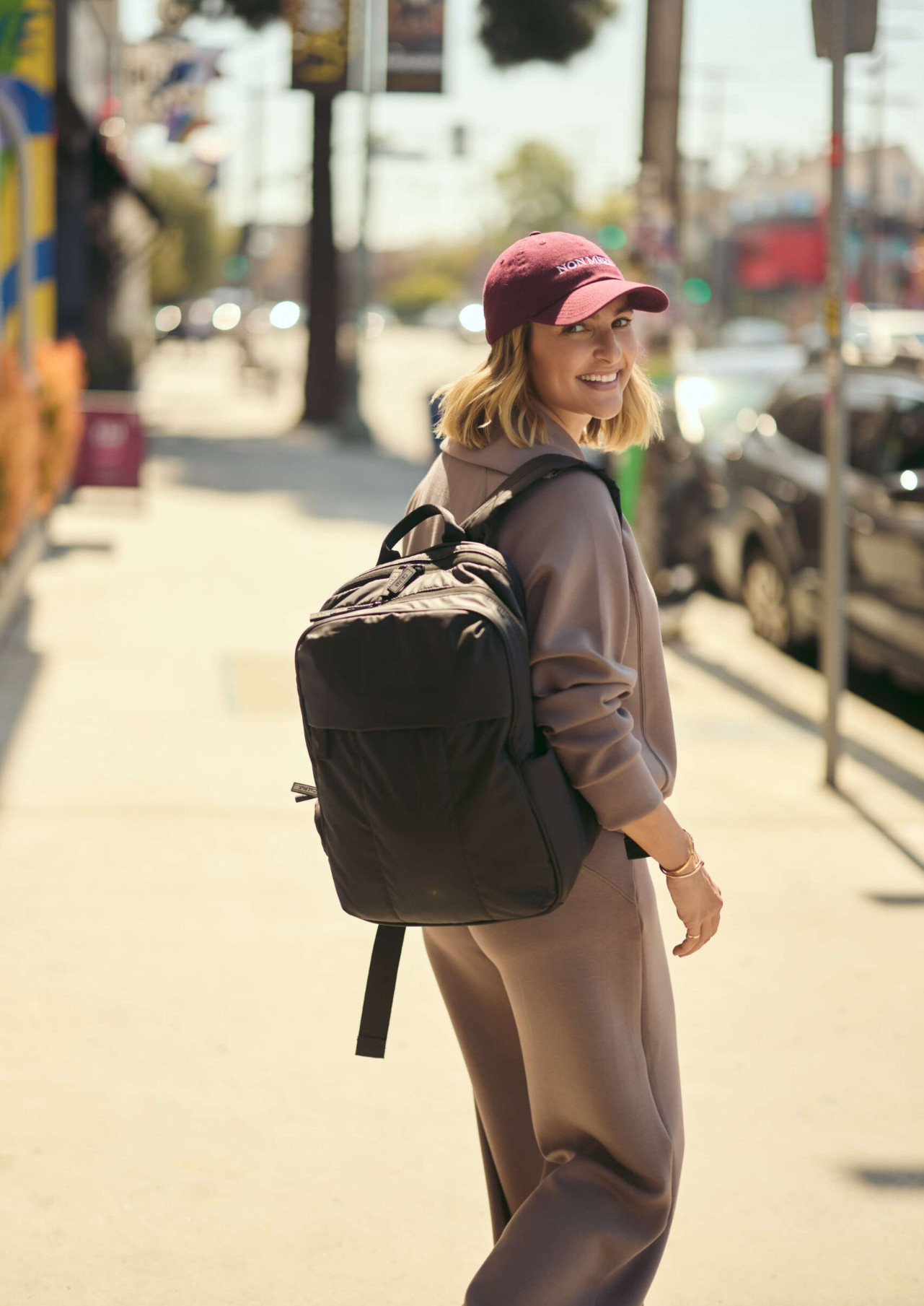 My favorite travel backpack for keeping everything organized and my hands free! It’s roomy without feeling bulky, comfortable to carry, and has plenty of compartments for all my in-flight essentials. 

 