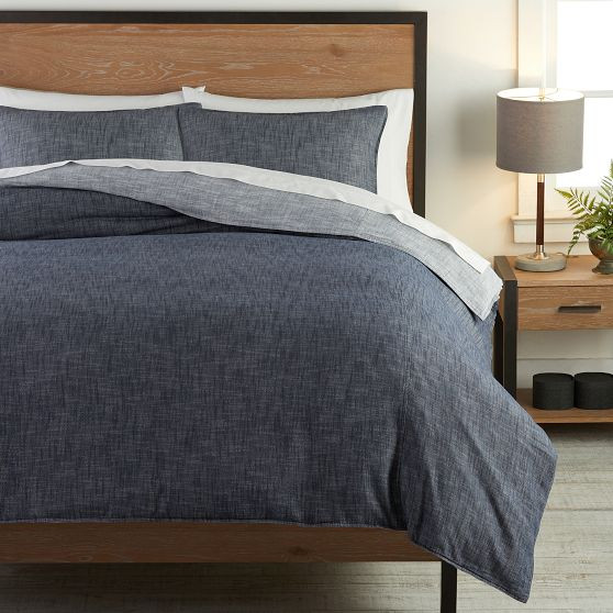 Soft Chambray Duvet Cover | Pottery Barn Teen