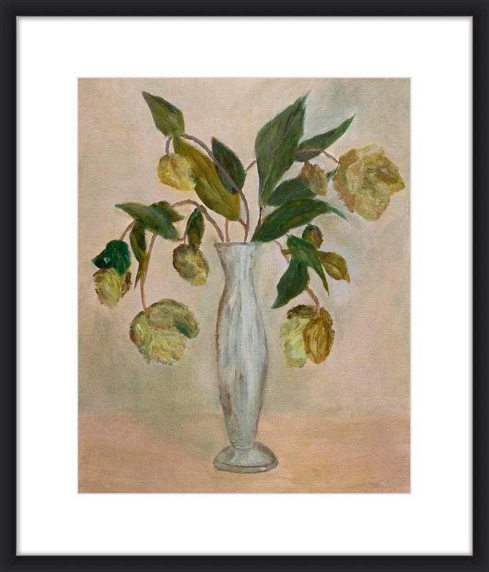 Buds in a Silver Vase | Artfully Walls