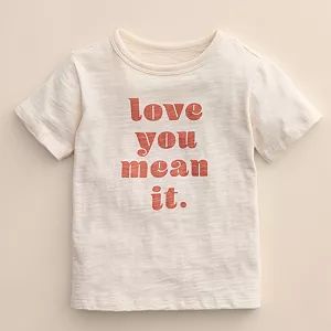Kids 4-8 Little Co. by Lauren Conrad Organic "Love You Mean It" Graphic Tee | Kohl's