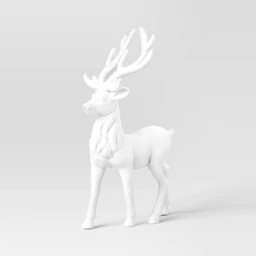 13.5" Christmas Flocked Standing Deer White - Wondershop™ | Target