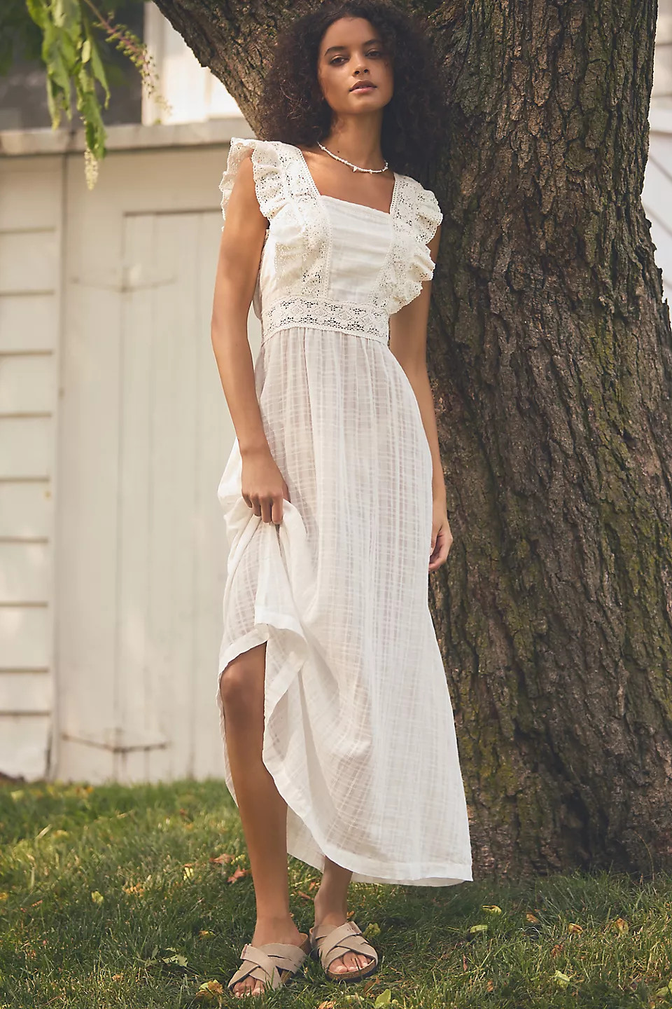By Anthropologie Ruffled Maxi Dress | Anthropologie (US)