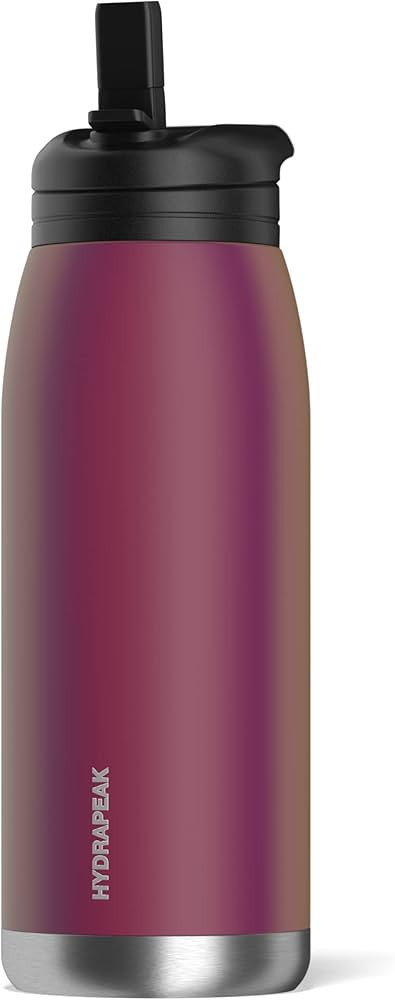 Hydrapeak Artisan 32oz Insulated Water Bottles with Straw Lids | Leak-Proof and Vacuum Insulated, Do | Amazon (US)