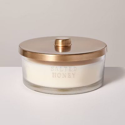 5 Wick Glass Salted Honey Jar Candle 34oz - Hearth & Hand™ with Magnolia | Target