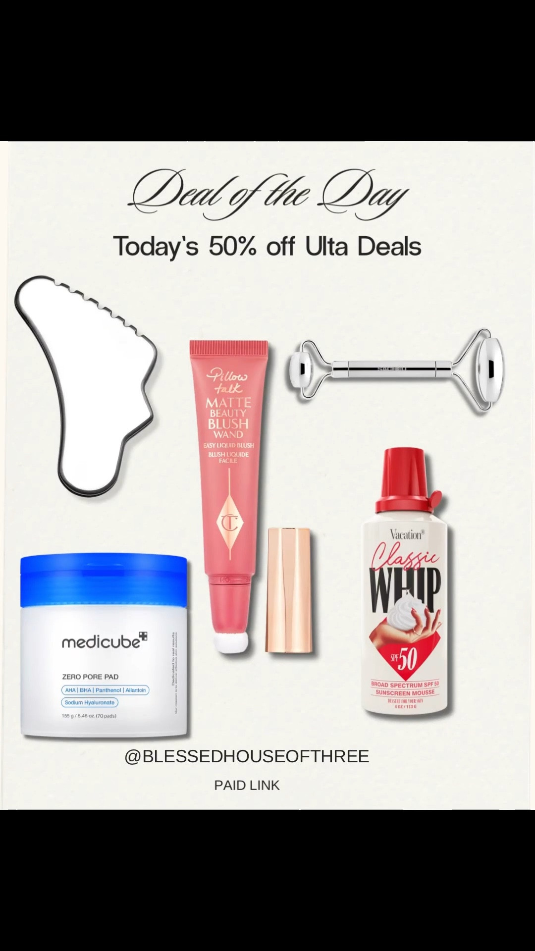 Today’s @ULTA Beauty deal of the day includes several viral beauty favorites marked 50% off including popular skincare, makeup, and beauty tools that are trending right now. These limited-time Ulta beauty deals are part of their daily sale event and are available today only while supplies last. I linked all of today’s discounted Ulta beauty products including skincare pads, a viral blush wand, facial sculpting tools, and SPF mousse so you can easily shop them before the deal ends tonight. Spring break necessitates. This Ulta deal is part of their daily 50% off beauty event.

#LTKSaleAlert #LTKBeauty
