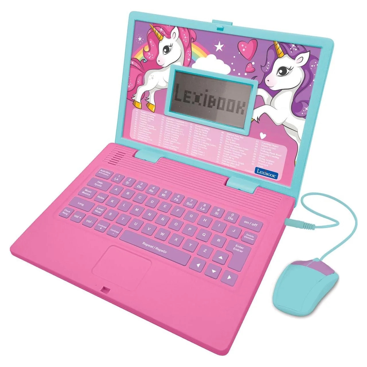Lexibook - Unicorn Educational and Bilingual Laptop Spanish/English with 124 Activities - JC598UN... | Walmart (US)
