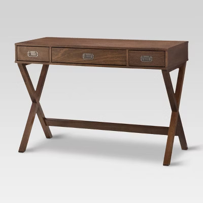 Campaign Wood Writing Desk with Drawers - Threshold™ | Target