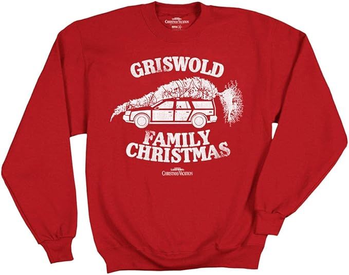 National Lampoon’s Christmas Vacation Adult Crew Neck Holiday Sweatshirt Griswold Family Christ... | Amazon (US)