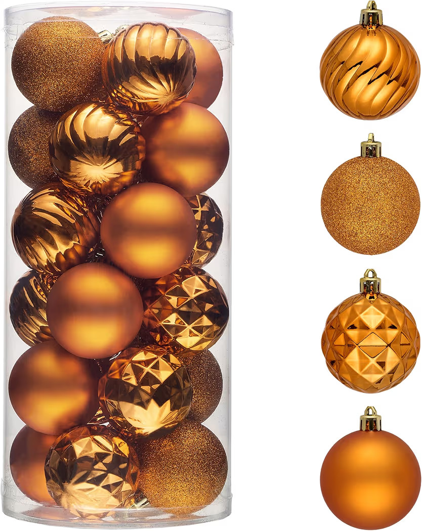 Valery Madelyn Christmas Tree Decorations Ornament Set for Thanksgiving Decor, 24ct 2.36 Inches O... | Amazon (US)